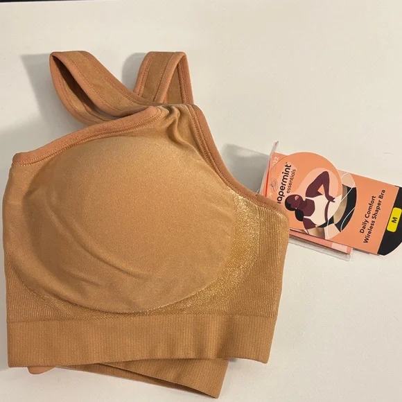 NWT Seamless Tan Wireless Shaping Bra - Picture 3 of 4
